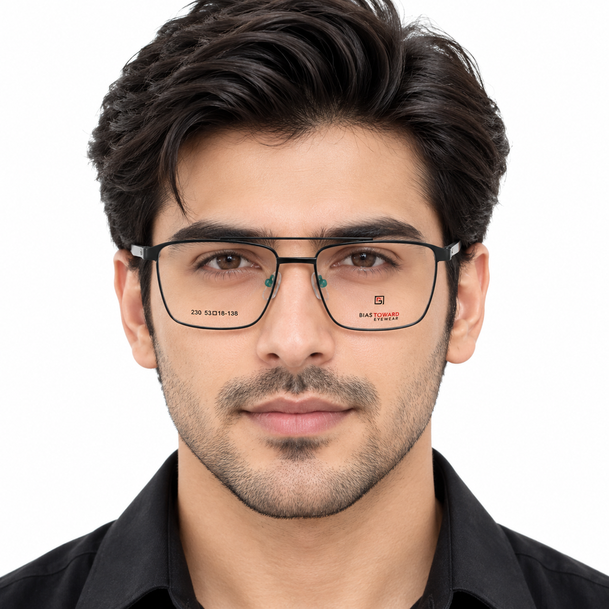 N220 Rectangle Metal Eyeglasses