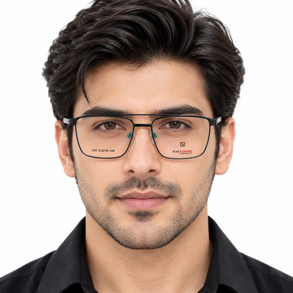 N220 Rectangle Metal Eyeglasses