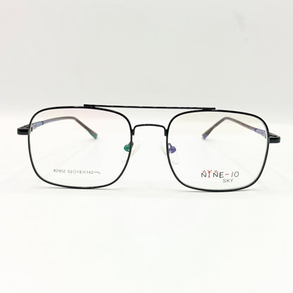 NINE 10 Sky Metal Glasses in Black Color