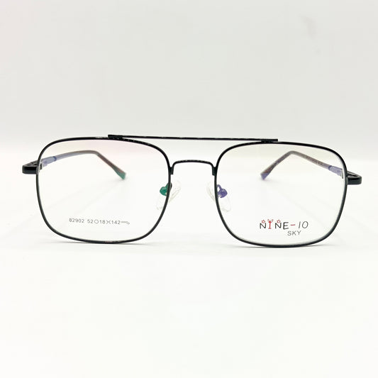 NINE 10 Sky Metal Glasses in Black Color