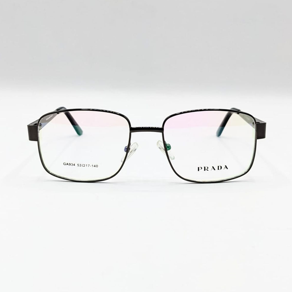 Prada Rectangle Metal Black