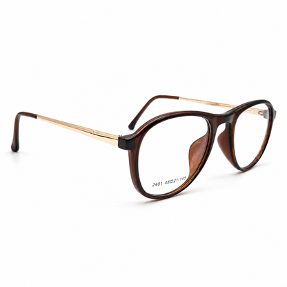 Ovel Brown Full Rim Optical Eyeglasses