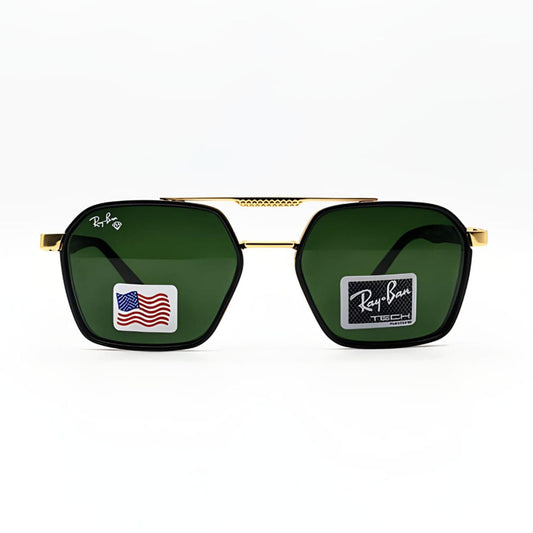 Rayban Golden with Green Lens