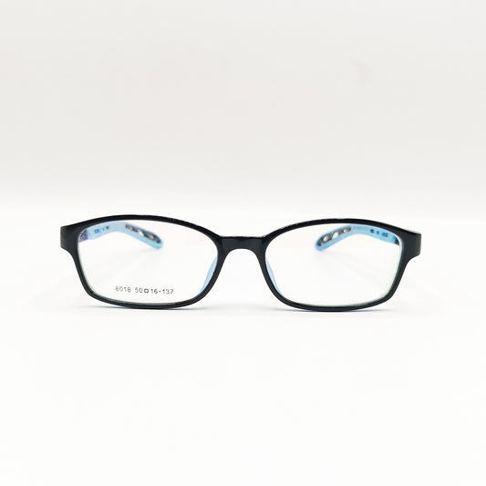 Rectangle Black+Blue Glasses for Women
