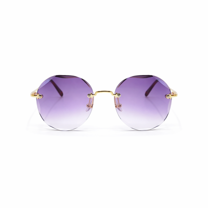 Rimless Octagon Women Sunglasses