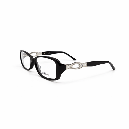Rose Women’s Elegant Black Eyeglasses 135mm