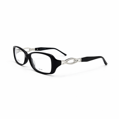 Rose Women’s Elegant Black Eyeglasses 135mm