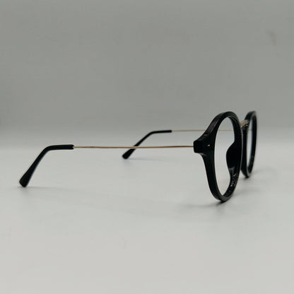 Round Fleck Eyeglasses
