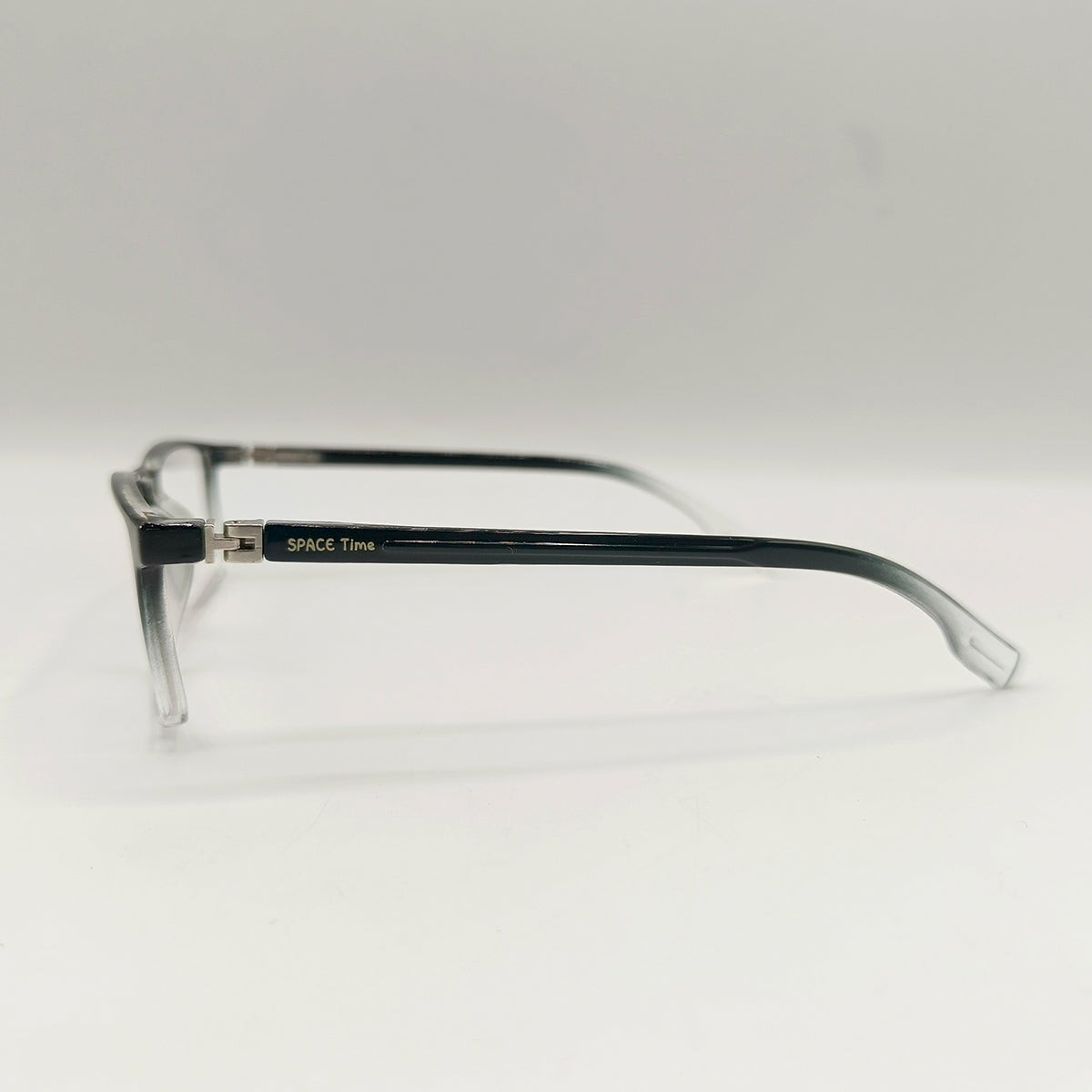 Black+Transparent Rectangle Frame Unisex