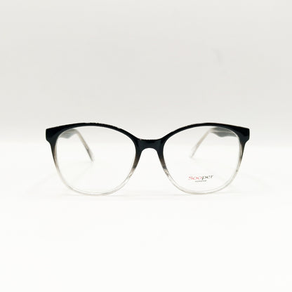 Sooper Black-White Glasses