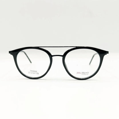 Stylish Black Oval Eyeglasses