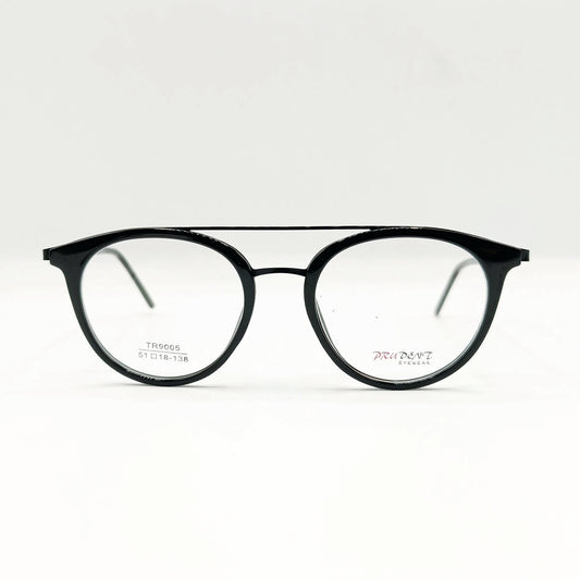Stylish Black Oval Eyeglasses
