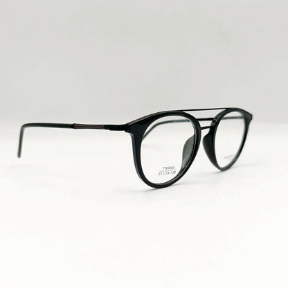 Stylish Black Oval Eyeglasses