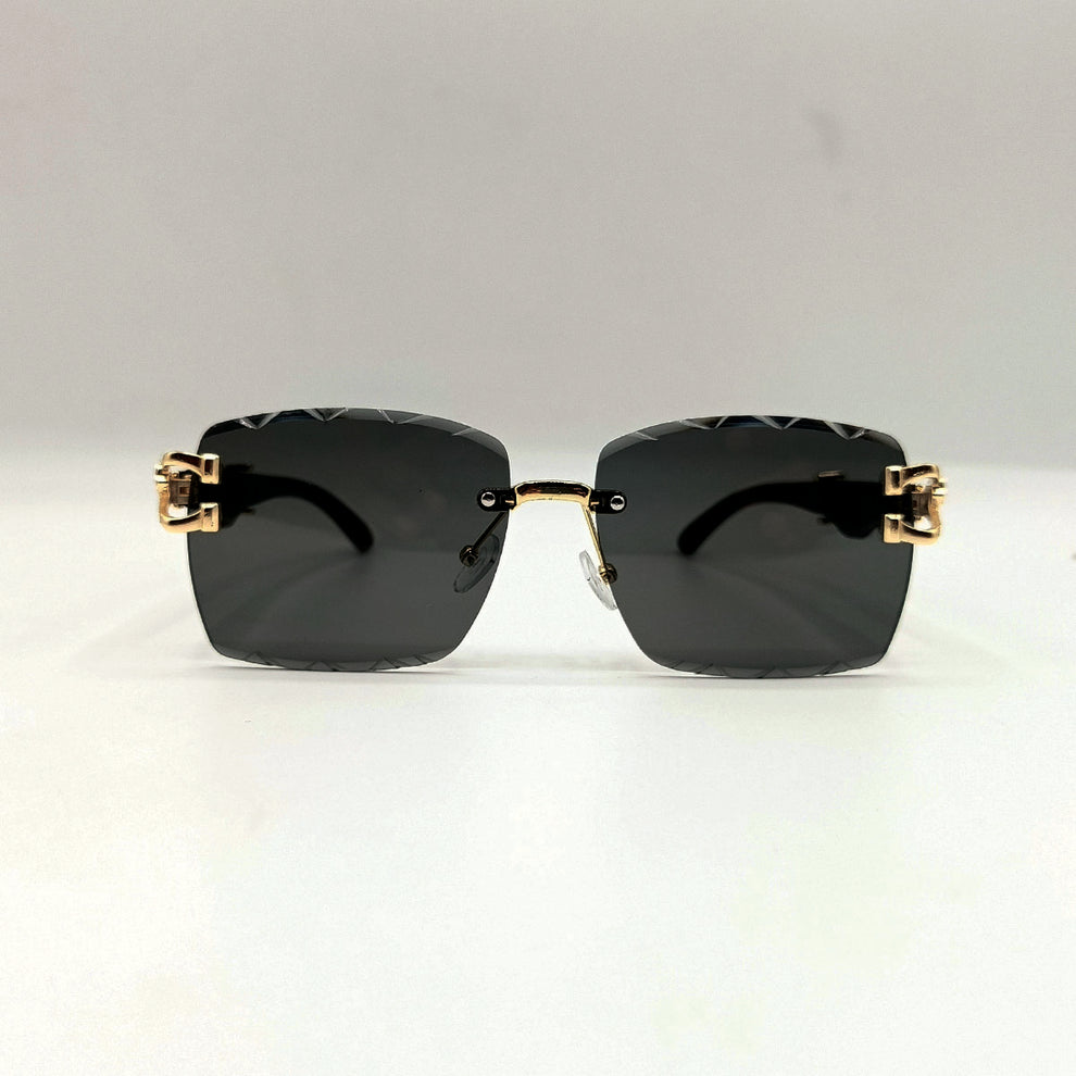 Square Rimless Shades Trendy Square Frame Rimless Sunglasses – NAMART.PK