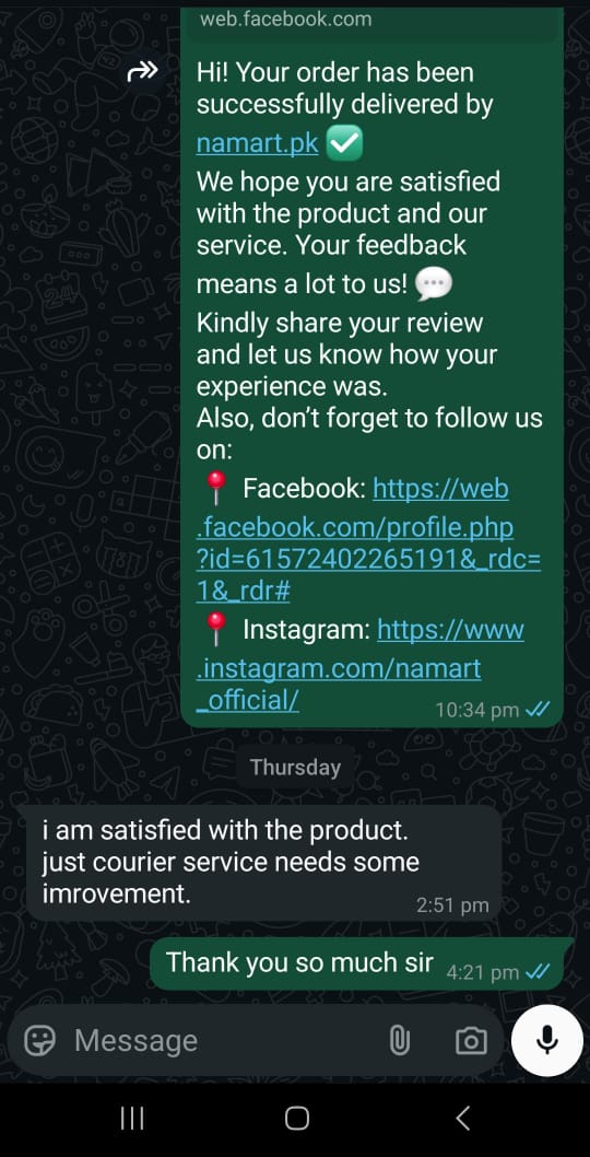 Customer review
