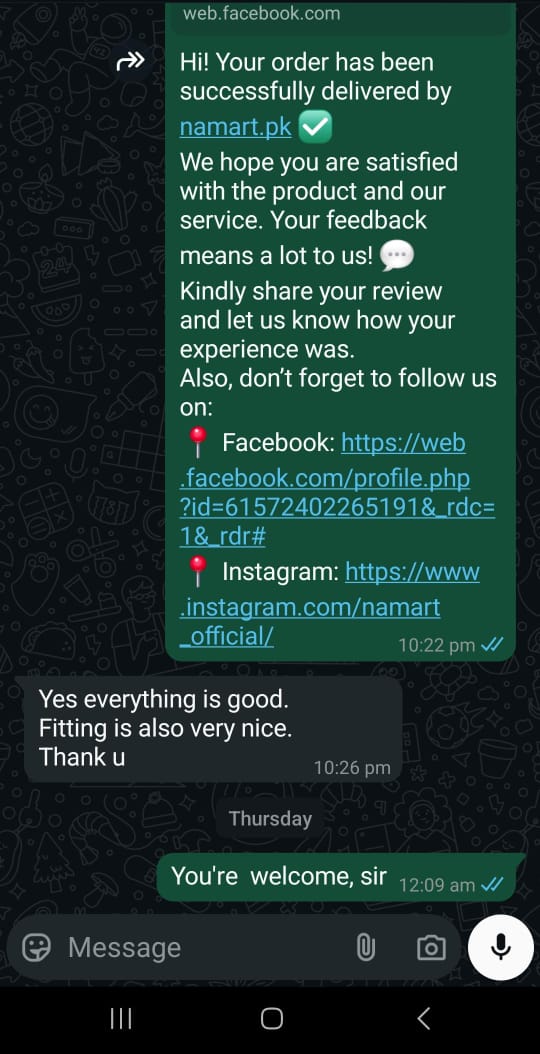 Customer review