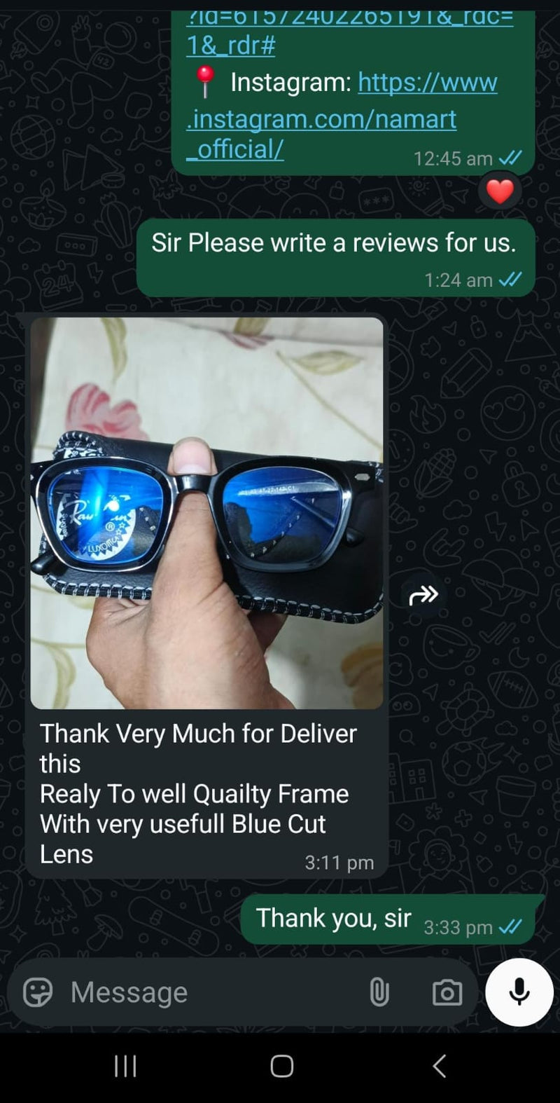 Customer review