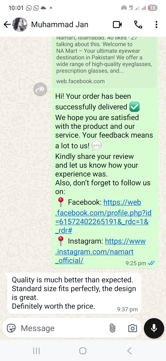 Customer review