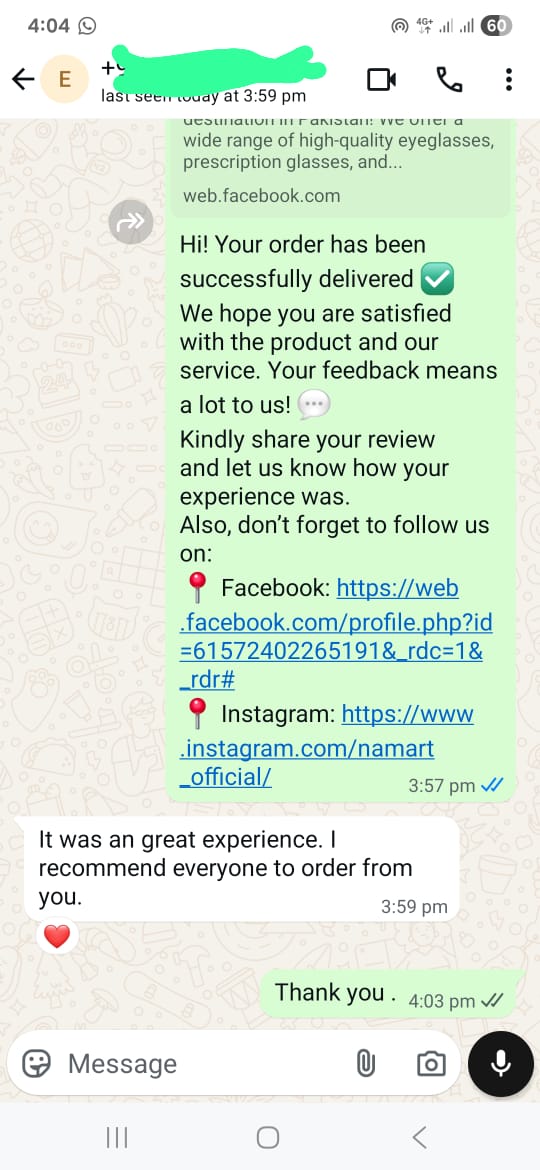Customer review
