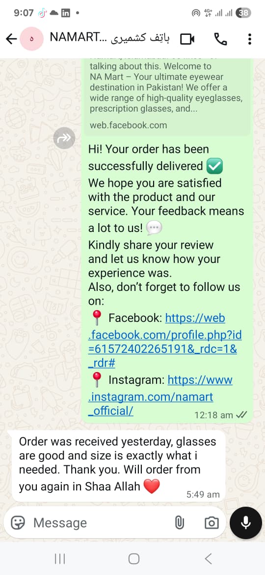 Customer review