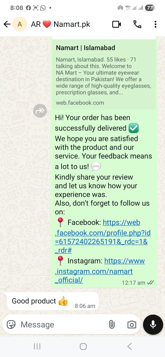 Customer review