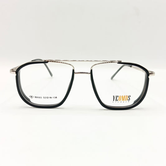 YEOMDS Eyewear Black+Silver Unisex