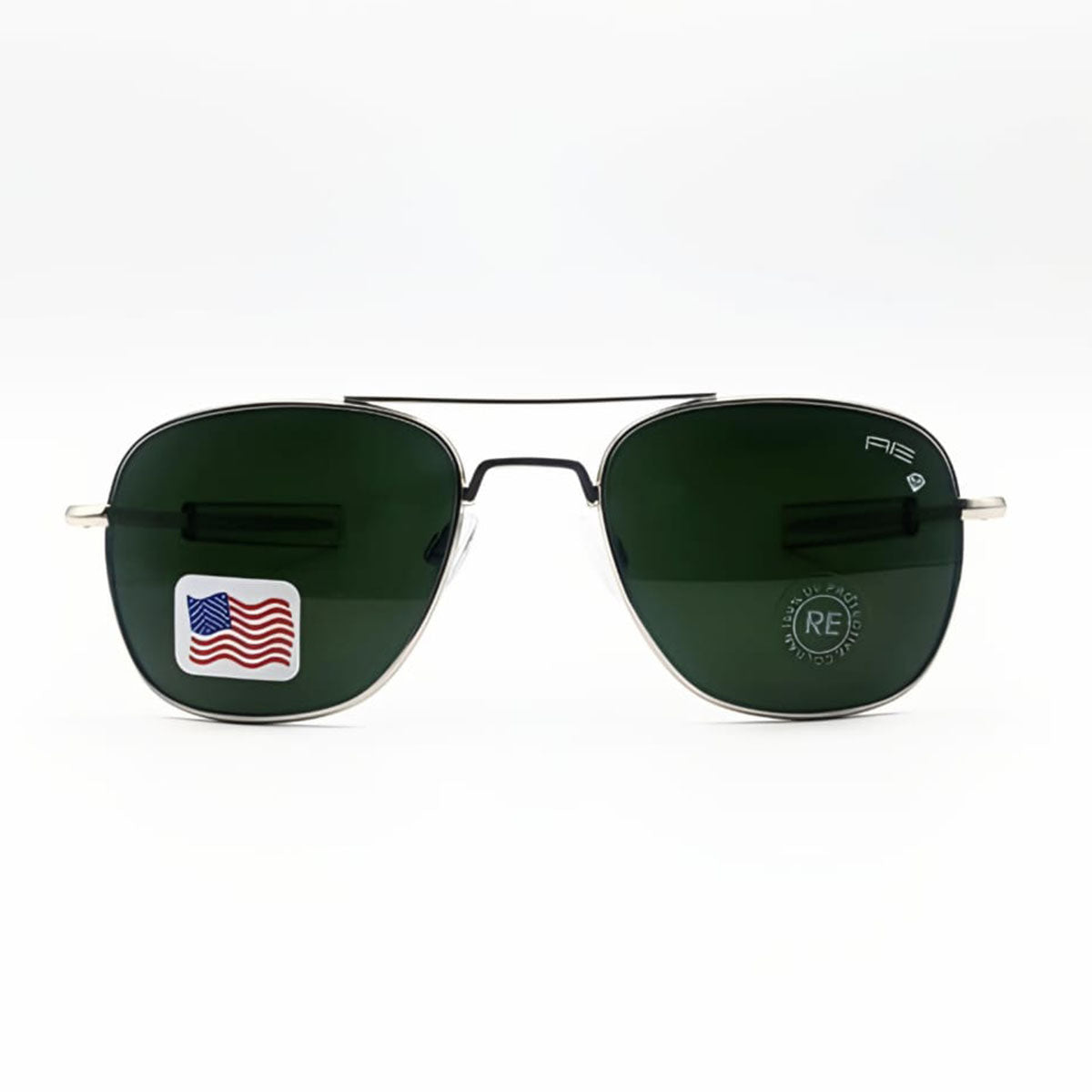 Randolph Silver with Green Lens