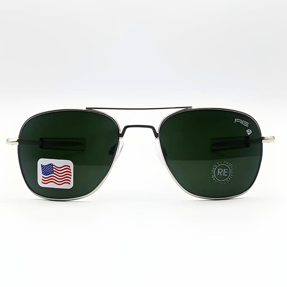 Randolph Silver with Green Lens