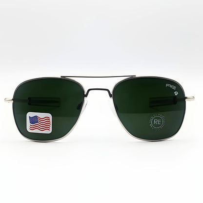 Randolph Silver with Green Lens